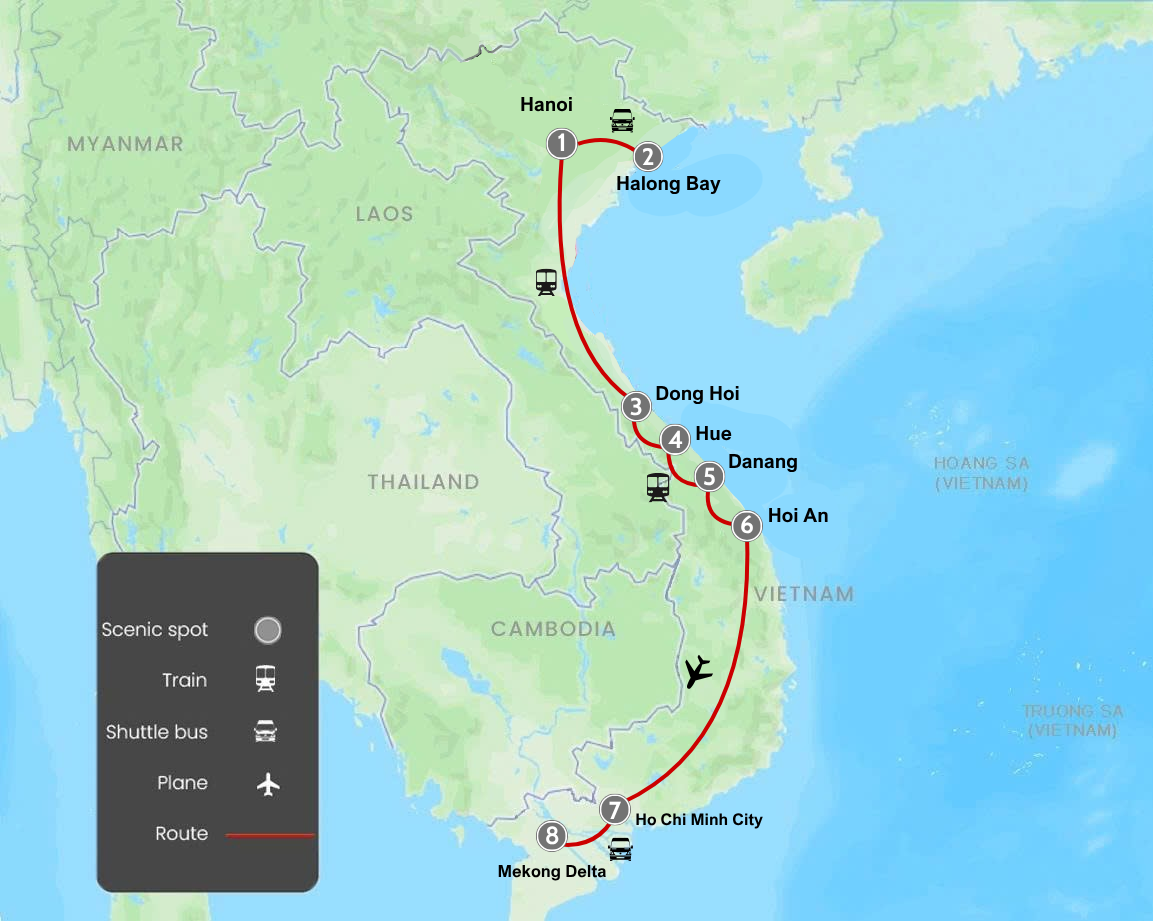 14 Days Discover and Experience in Vietnam by Train